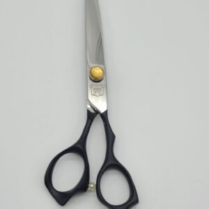 7” BLACK CURVED NON-SLIP GROOMING SHEARS